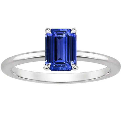 Rings HarryChadEntcom Solitaire Ring Prong Set White Gold 14K Sri Lankan Sapphire 3 Carats Rings HarryChadEntcom Solitaire Ring Prong Set White Gold 14K Sri Lankan Sapphire 3 Carats