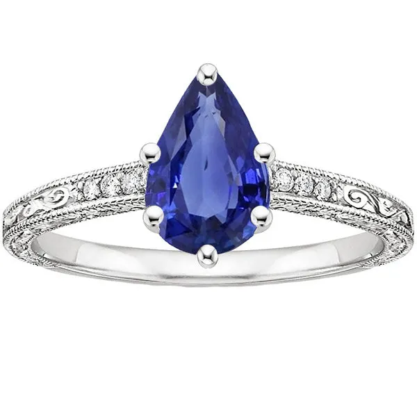 Rings HarryChadEntcom Vintage Style Natural Earth Mined Diamond Anniversary Ring Gold Blue Sapphire 425 Carats Rings HarryChadEntcom Vintage Style Natural Earth Mined Diamond Anniversary Ring Gold Blue Sapphire 425 Carats