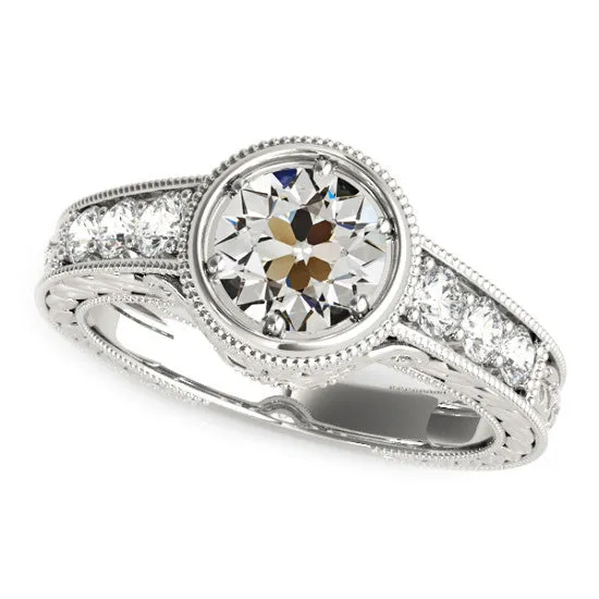 Rings HarryChadEntcom Vintage Style Old Miner Real Natural Earth Mined Diamond Ring Prong Set Jewelry 3 Carats Rings HarryChadEntcom Vintage Style Old Miner Real Natural Earth Mined Diamond Ring Prong Set Jewelry 3 Carats