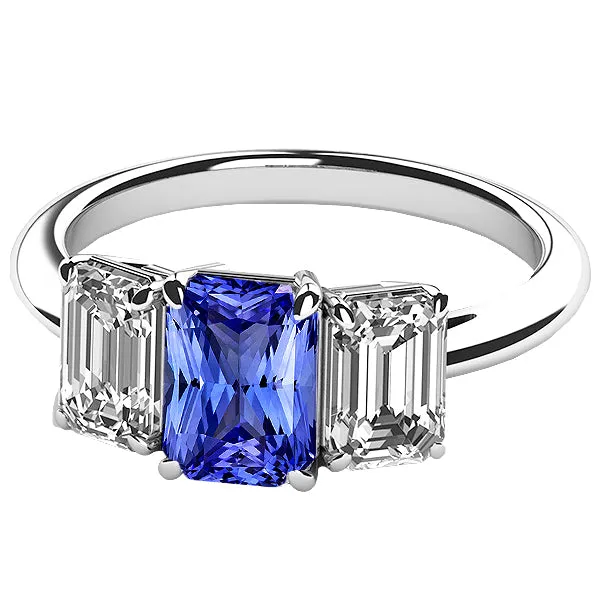 Rings HarryChadEntcom Womens Gemstone Radiant Sapphire Ring Emerald Natural Earth Mined Diamonds VVS1 4 Carats Rings HarryChadEntcom Womens Gemstone Radiant Sapphire Ring Emerald Natural Earth Mined Diamonds VVS1 4 Carats