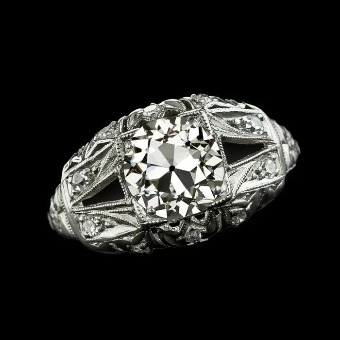 Rings Like Edwardian Jewelry Vintage Style Old Cut Natural Earth Mined Diamond Ring Split Shank HarryChadEntcom Rings Like Edwardian Jewelry Vintage Style Old Cut Natural Earth Mined Diamond Ring Split Shank HarryChadEntcom
