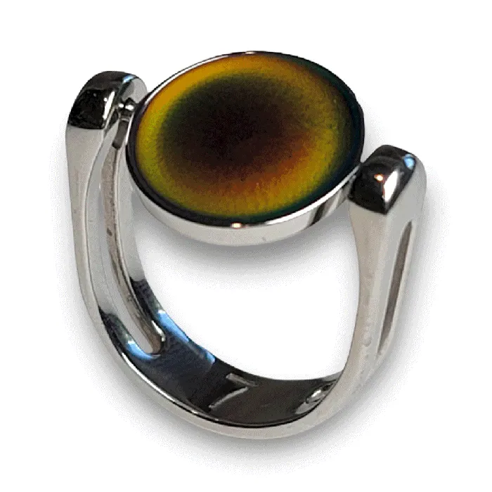Rings MyCONQUERing Mood ColorChanging Click n Spin Fidget Ring for Anxiety