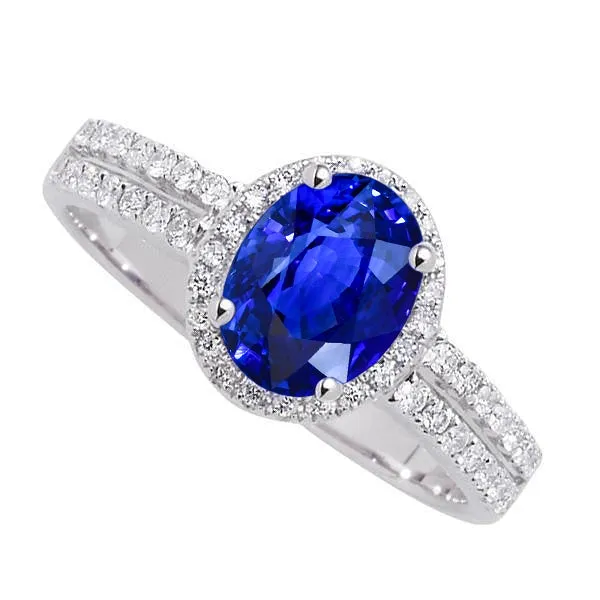 Rings White Gold 481 Carat Ceylon Sapphire Natural Earth Mined Diamonds Double Shank Ring GB Rings White Gold 481 Carat Ceylon Sapphire Natural Earth Mined Diamonds Double Shank Ring GB