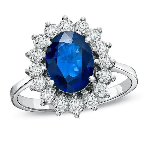 Rings White Gold Sri Lankan Sapphire Natural Earth Mined Diamond Wedding Ring 170 Ct Jewelry GB Rings White Gold Sri Lankan Sapphire Natural Earth Mined Diamond Wedding Ring 170 Ct Jewelry GB