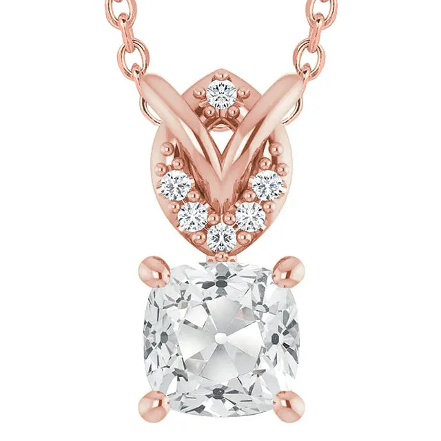 Rose Gold Cushion Old Miner Real Natural Earth Mined Diamond Pendant 6 Carats Jewelry HarryChadEntcom Necklaces Rose Gold Cushion Old Miner Real Natural Earth Mined Diamond Pendant 6 Carats Jewelry HarryChadEntcom Necklaces
