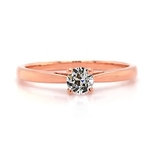 Round Old Cut Natural Earth Mined Diamond Solitaire Ring Prong Tapered Shank 075 Carats HarryChadEntcom Rings Round Old Cut Natural Earth Mined Diamond Solitaire Ring Prong Tapered Shank 075 Carats HarryChadEntcom Rings