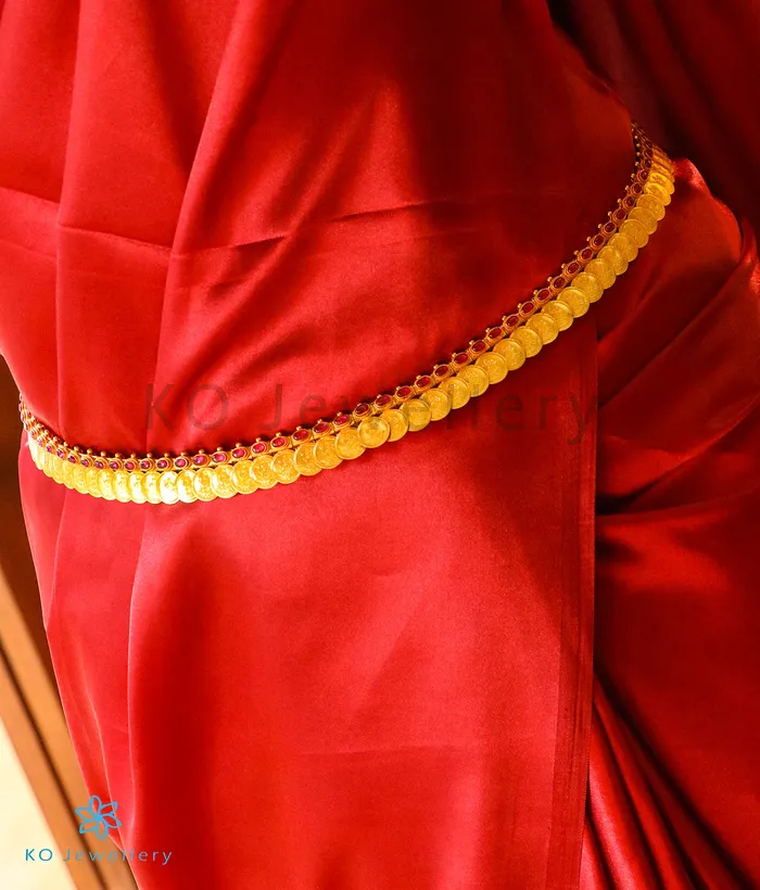 Silversmith Necklaces The Dharaa Antique Silver Kasumala Coin NecklaceWaistbelt