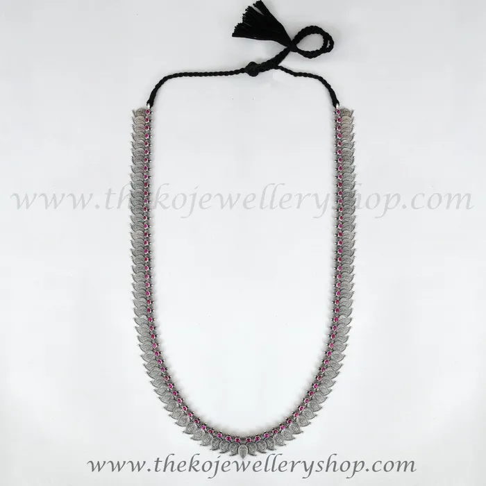 Silversmith Necklaces The Nityagata Antique Silver Coin Necklace Oxidised