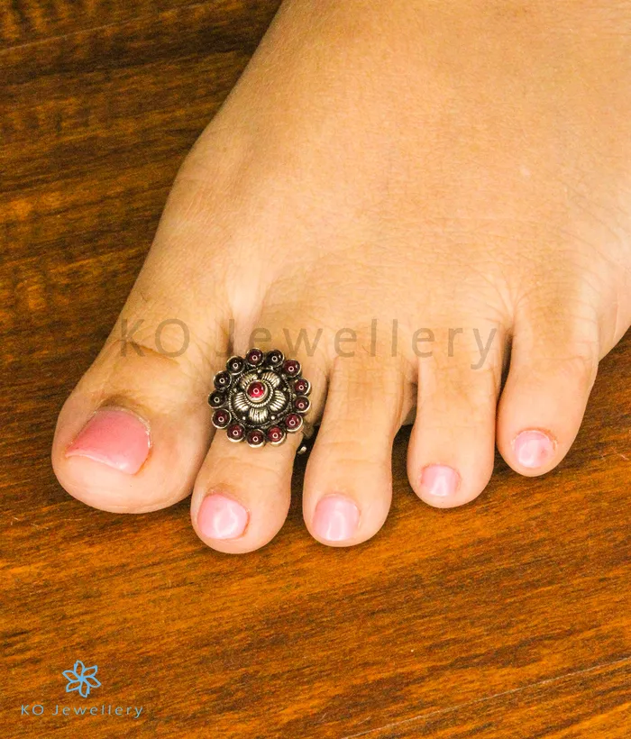 Silversmith Rings Makanda Silver ToeRings Oxidised