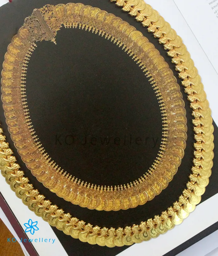 Silversmith The Dharaa Antique Silver Reversible Coin Necklace Set of 2 Necklaces
