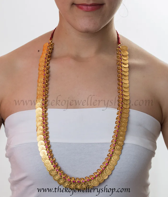 Silversmith The Dharaa Antique Silver Reversible Coin Necklace Set of 2 Necklaces