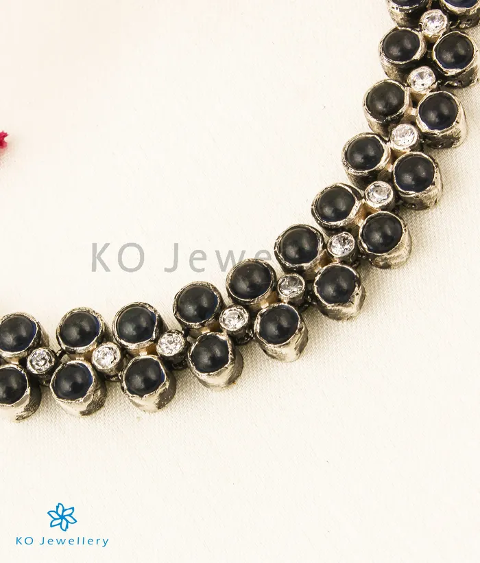 Silversmith The Nivit Addige Silver Necklace OxidisedShort Necklaces