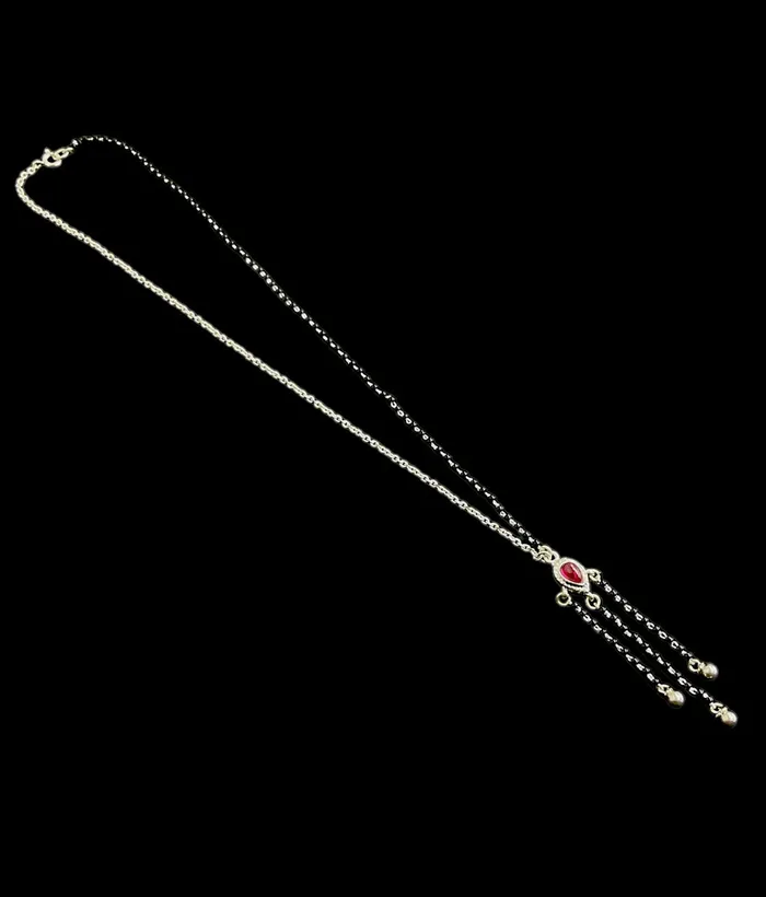 The Paromita Silver Mangalsutra Necklace Bharati Necklaces