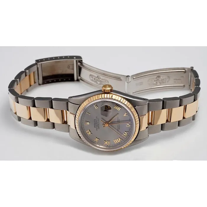 Watches GB Datejust Rolex Oyester Watch Mens Oyster Roman Dial QUICK SET Watches GB Datejust Rolex Oyester Watch Mens Oyster Roman Dial QUICK SET