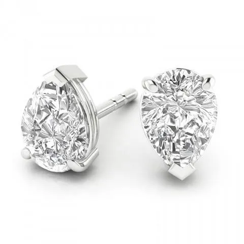 Women Pear Cut Natural Earth Mined Diamond 160 Carats Stud Earrings Solid Gold Jewelry GB Earrings Women Pear Cut Natural Earth Mined Diamond 160 Carats Stud Earrings Solid Gold Jewelry GB Earrings