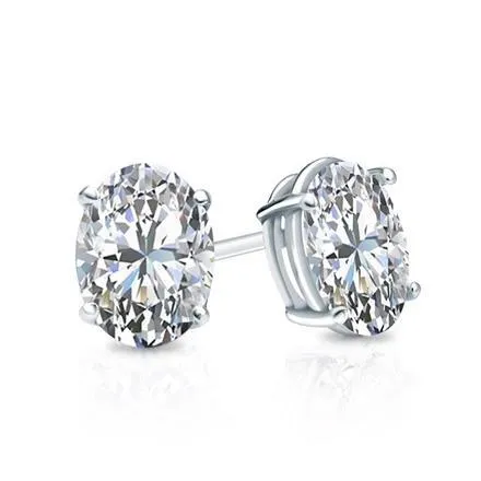 Women Stud Oval Natural Earth Mined Diamond Earring 15 Carats Fine Jewelry GB Earrings Women Stud Oval Natural Earth Mined Diamond Earring 15 Carats Fine Jewelry GB Earrings