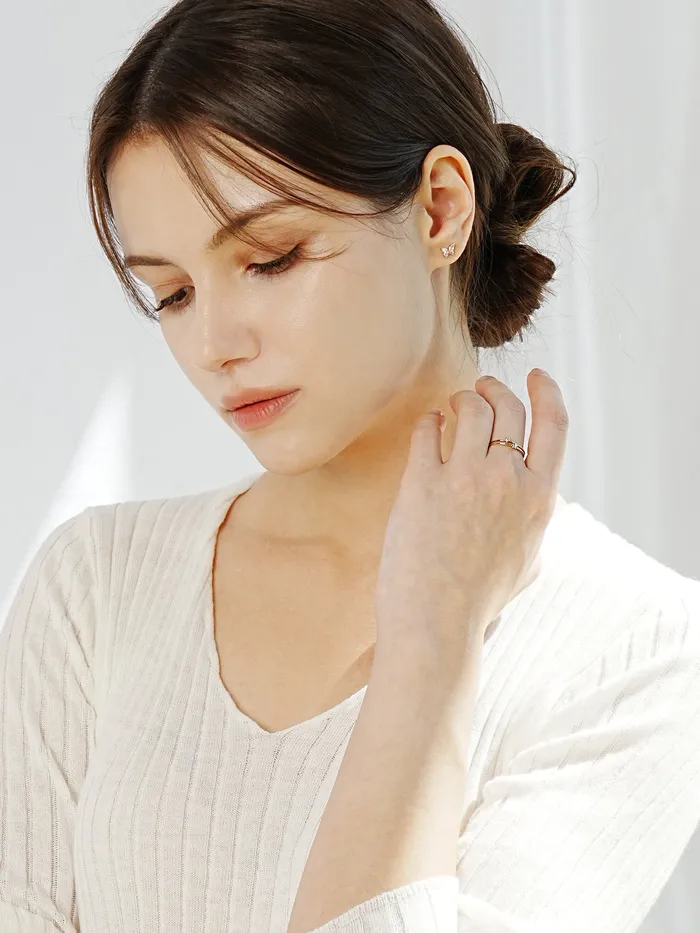 14K 18K Minimi Star Layered Ring MinimalBijoux Rings