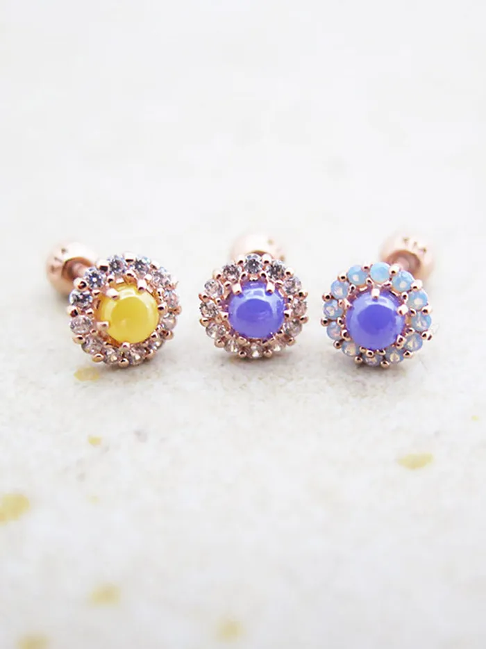 14K Gold Candy Cartilage Earring 18G16G MinimalBijoux Earrings