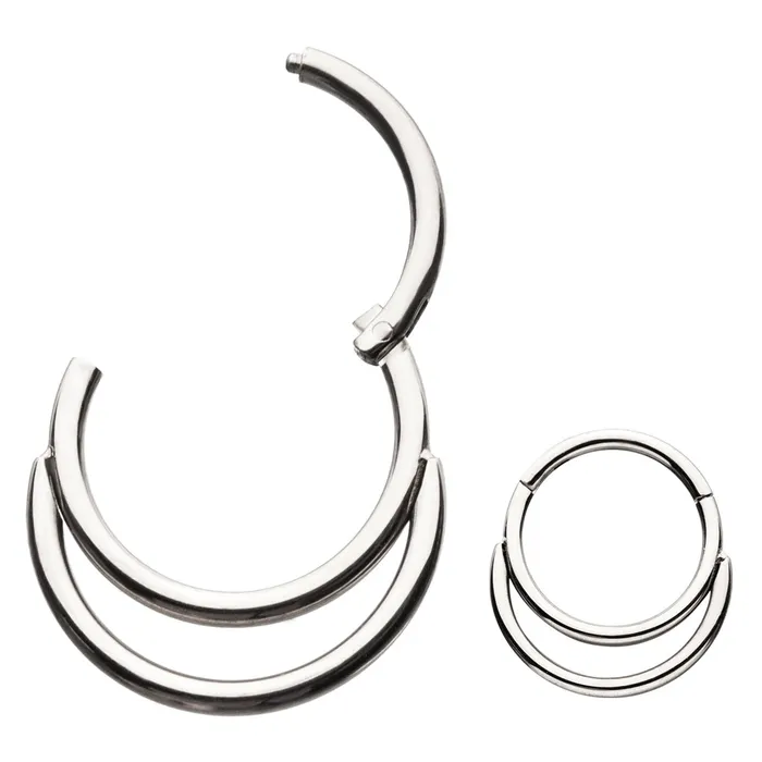 16g Double Stainless Hinged Segment Ring Tulsa Body Jewelry Rings