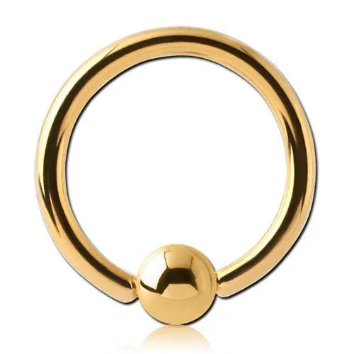 18g Gold Captive Bead Ring Tulsa Body Jewelry Rings