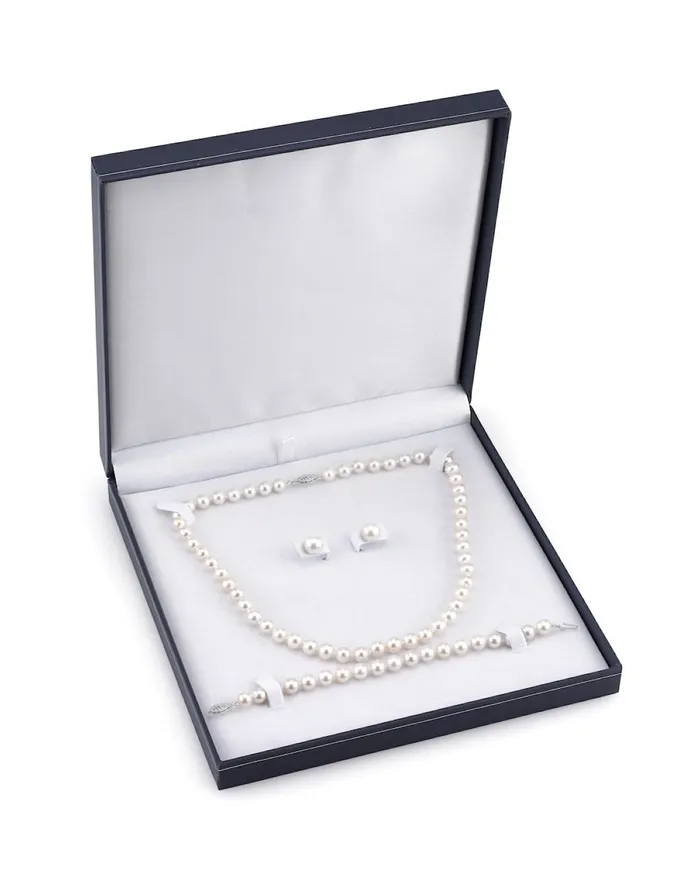 8595mm Freshwater Pearl Necklace Bracelet Earrings SPT Bracelets
