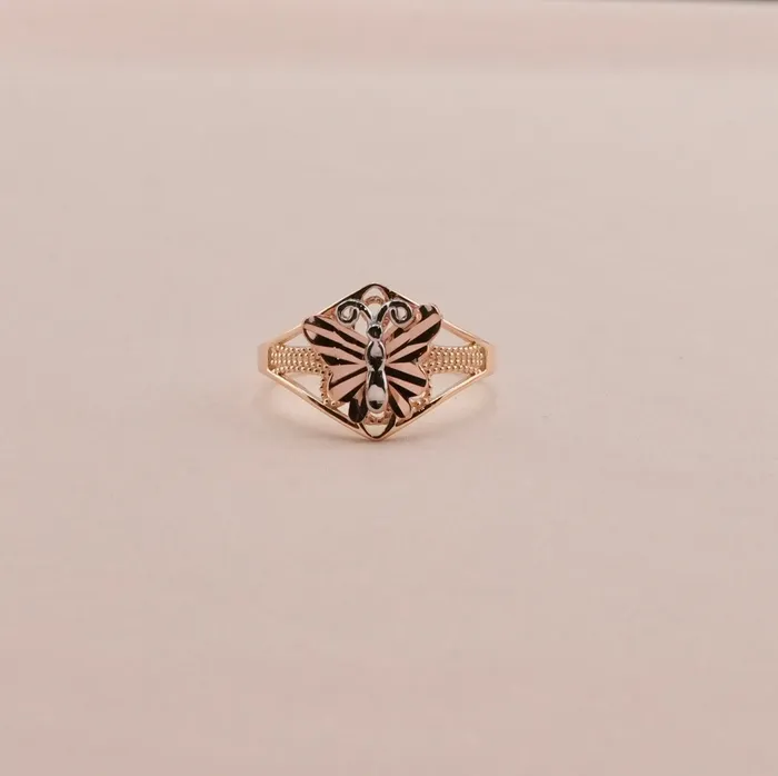AB and J Rings 14K Gold Butterfly Womens Ring RG2050