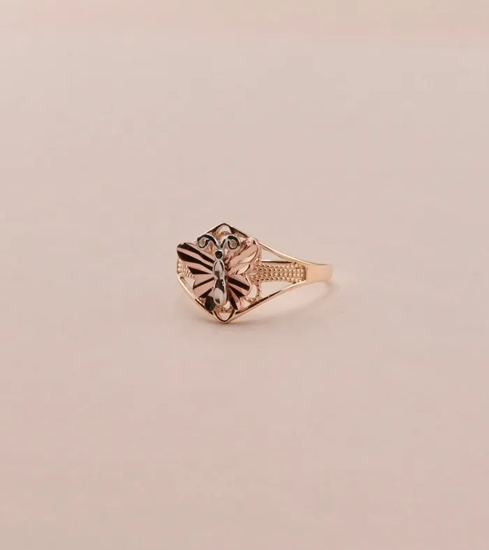 AB and J Rings 14K Gold Butterfly Womens Ring RG2050 AB and J Rings 14K Gold Butterfly Womens Ring RG2050