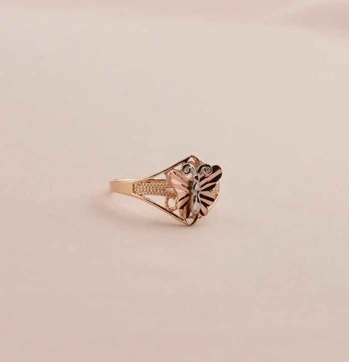 AB and J Rings 14K Gold Butterfly Womens Ring RG2050 AB and J Rings 14K Gold Butterfly Womens Ring RG2050