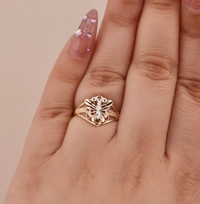 AB and J Rings 14K Gold Butterfly Womens Ring RG2050 AB and J Rings 14K Gold Butterfly Womens Ring RG2050
