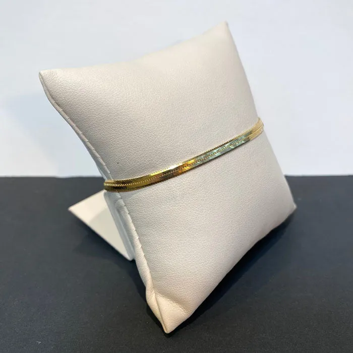 Bracelets Moriartys Gem Art 14K Yellow Gold Herringbone Bracelet