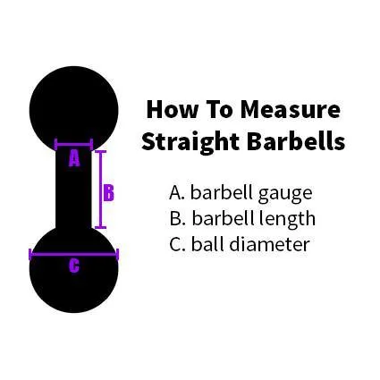 Bracelets Tulsa Body Jewelry 00g Stainless Straight Barbell Bracelets Tulsa Body Jewelry 00g Stainless Straight Barbell