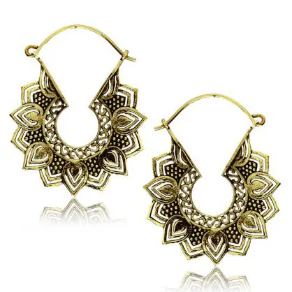 Cina Yellow Brass Earrings Tulsa Body Jewelry Earrings