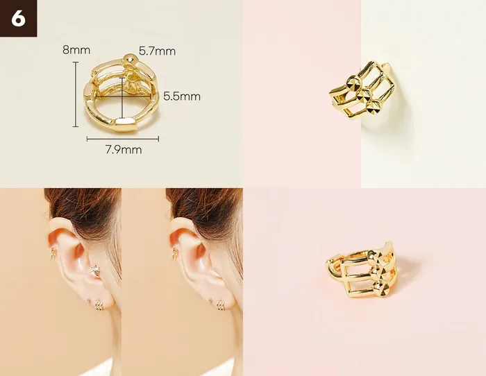Earrings 14K Gold Bling Ring Hoop Earring MinimalBijoux