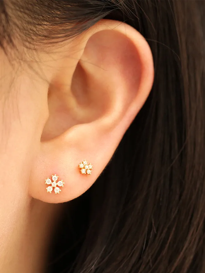 Earrings MinimalBijoux 14K Gold Daily Cosmos Cubic Cartilage Earring 20G
