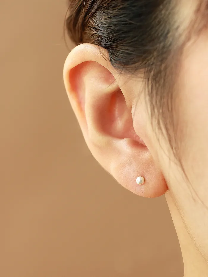 Earrings MinimalBijoux 14K Gold Swarovski pearl earring