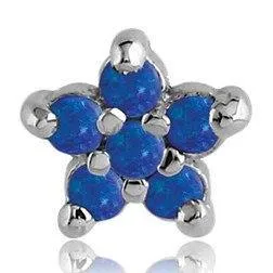 Earrings Tulsa Body Jewelry 14g Opal Flower Stainless End Earrings Tulsa Body Jewelry 14g Opal Flower Stainless End