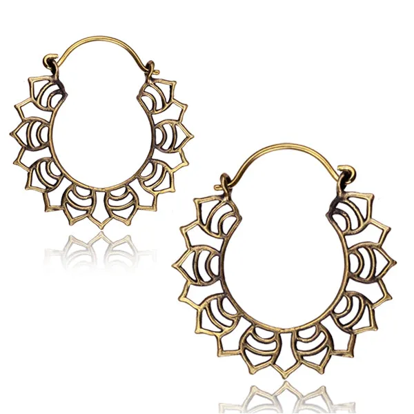 Earrings Tulsa Body Jewelry Yellow Brass Earrings