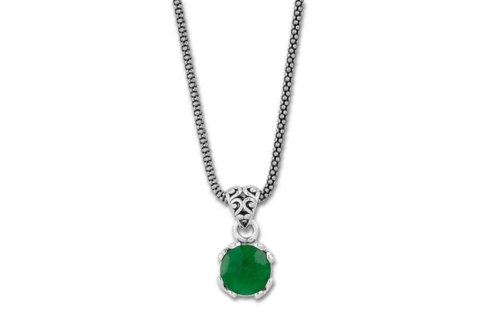 Glow Necklace Emerald Samuel B Necklaces