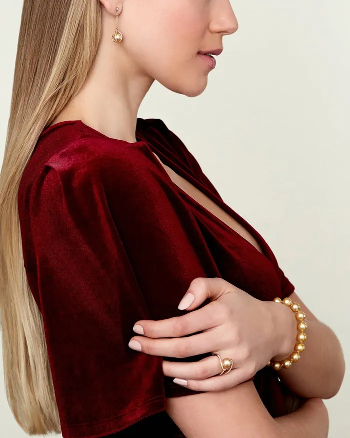 Golden South Sea Pearl Bracelet 8090mm SPT Bracelets