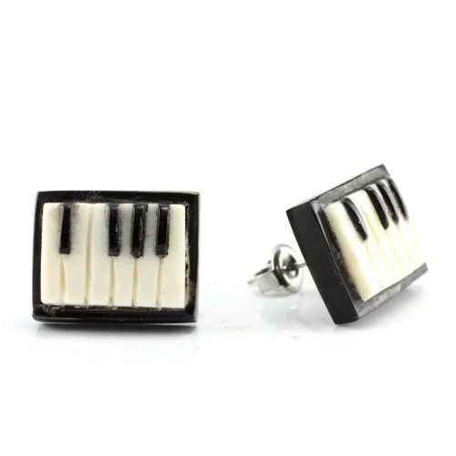 Keyboard Stud Earrings by Urban Star Organics Urban Star Organics Earrings