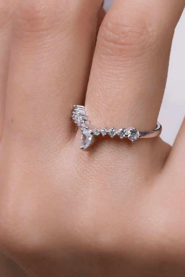 KOAY Silver Store Rings Zircon Oval 05 Ring