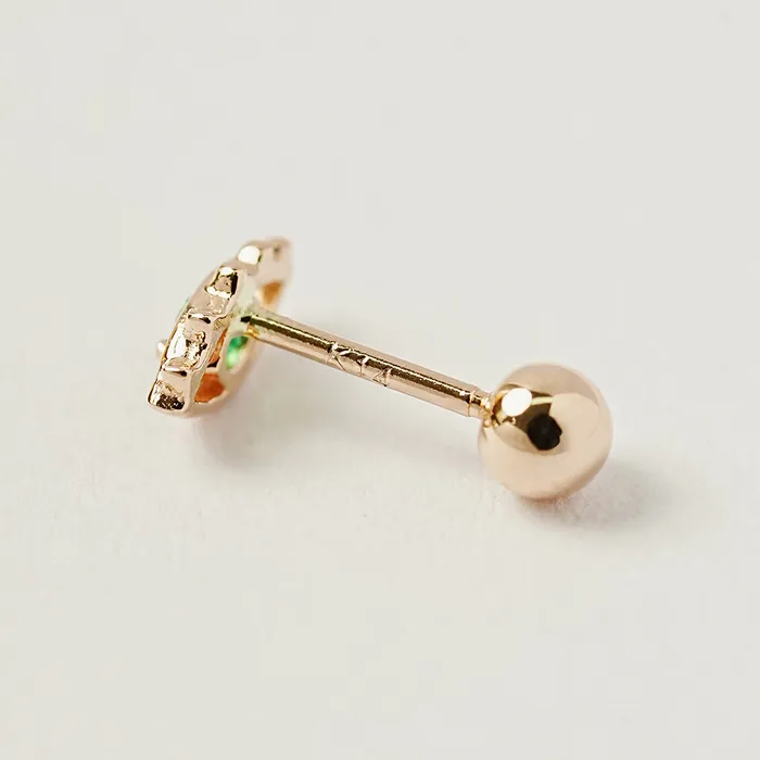 MinimalBijoux 14K Gold Color Cubic Evil Eye Cartilage Earring 20G18G16G Earrings