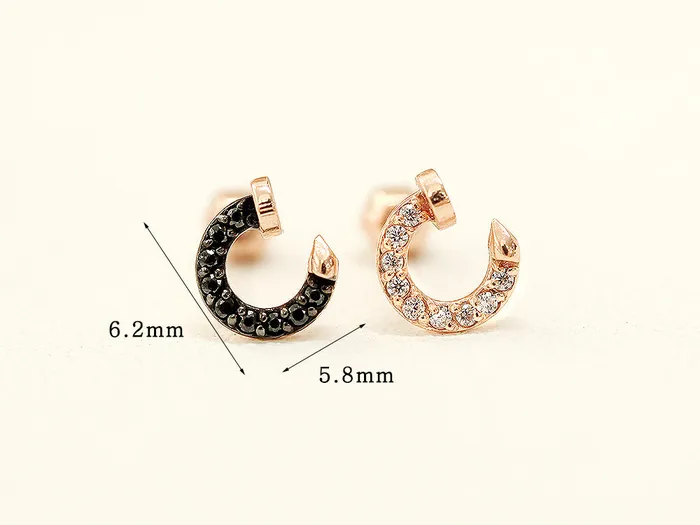 MinimalBijoux 14K Gold Cubic Nail Cartilage Earring 18G16G Earrings