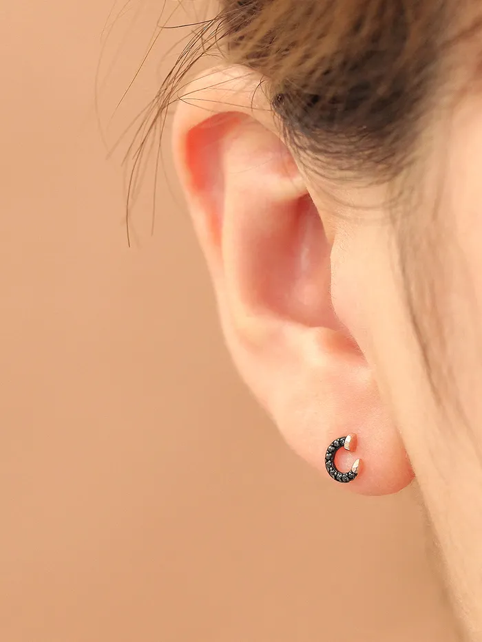 MinimalBijoux 14K Gold Cubic Nail Cartilage Earring 18G16G Earrings