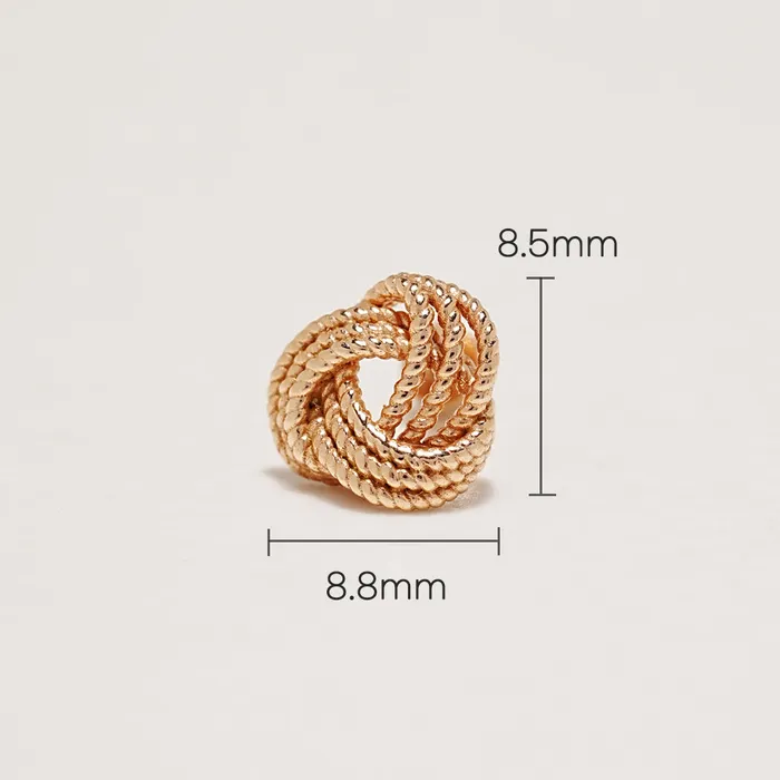 MinimalBijoux Earrings 14K Gold Soft Twist Cartilage Earring 18G