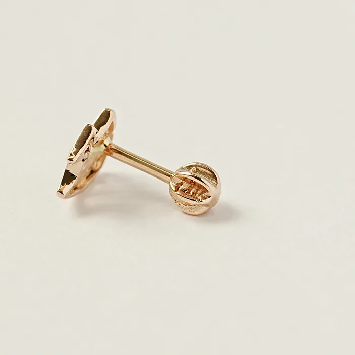 MinimalBijoux Earrings 14K Gold Tropical Fish Cartilage Earring 18G16G