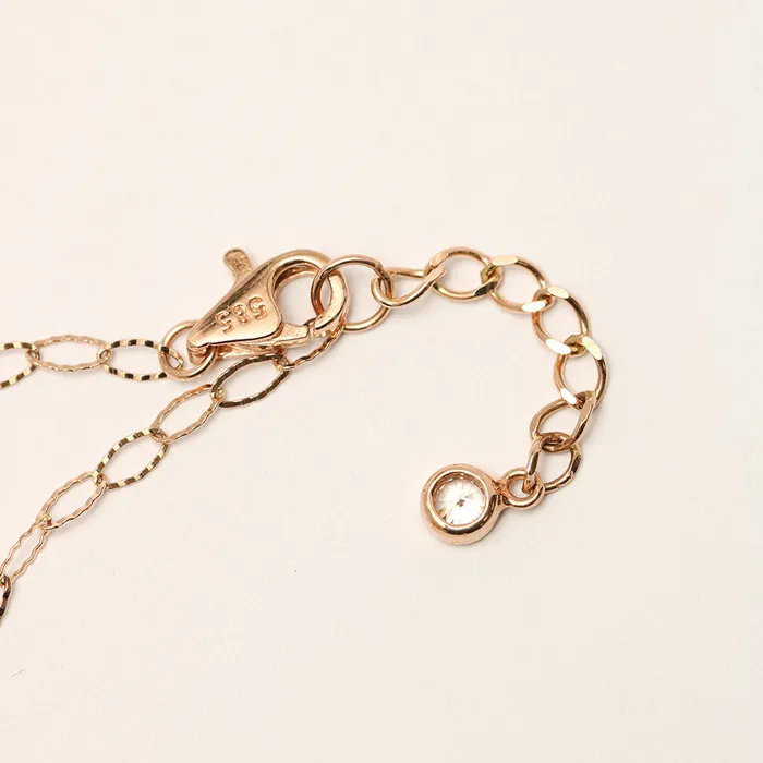 MinimalBijoux PreStyled Sets 14K 18K Gold Footprint Heart Chain Anklet