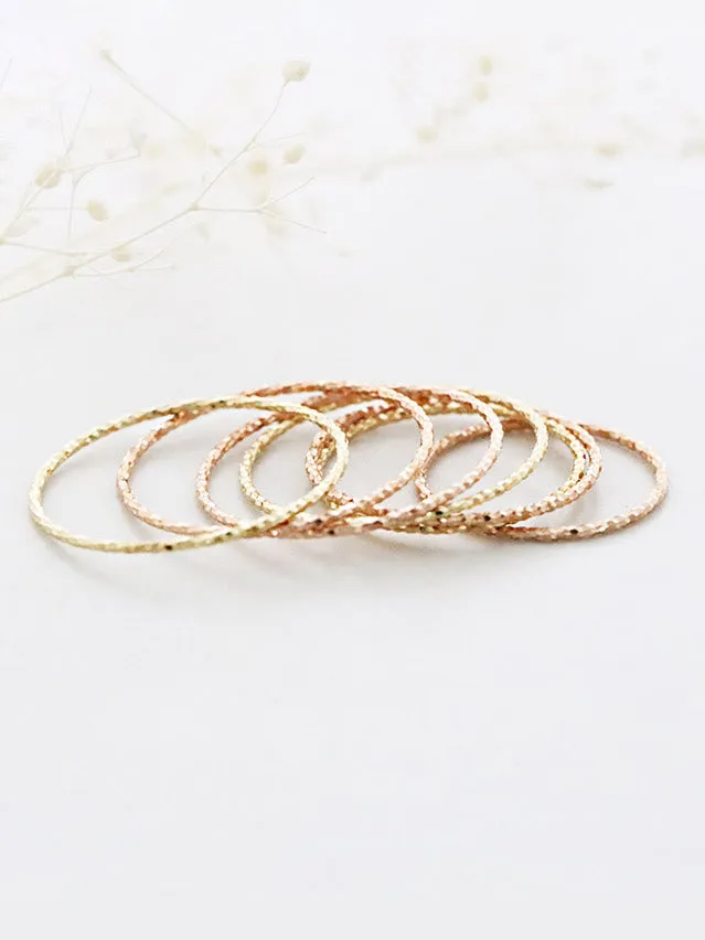 MinimalBijoux Rings 14K Gold Dainty finger Stacking ring
