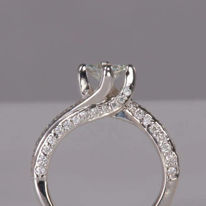 Moriartys Gem Art 14K White Gold Diamond Ring 46 Carats 100 carat total weight Rings