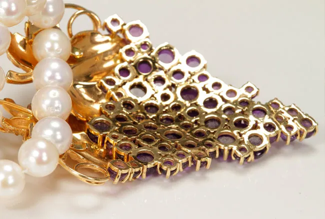 Moriartys Gem Art PreStyled Sets 14K Yellow Gold Amethyst Grape Vine Pendant Moriartys Gem Art PreStyled Sets 14K Yellow Gold Amethyst Grape Vine Pendant